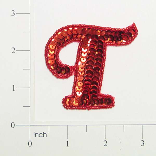 Letter T Sequin Applique/Patch