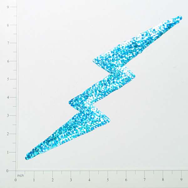 Prism Lightening Bolt Sequin Applique/Patch