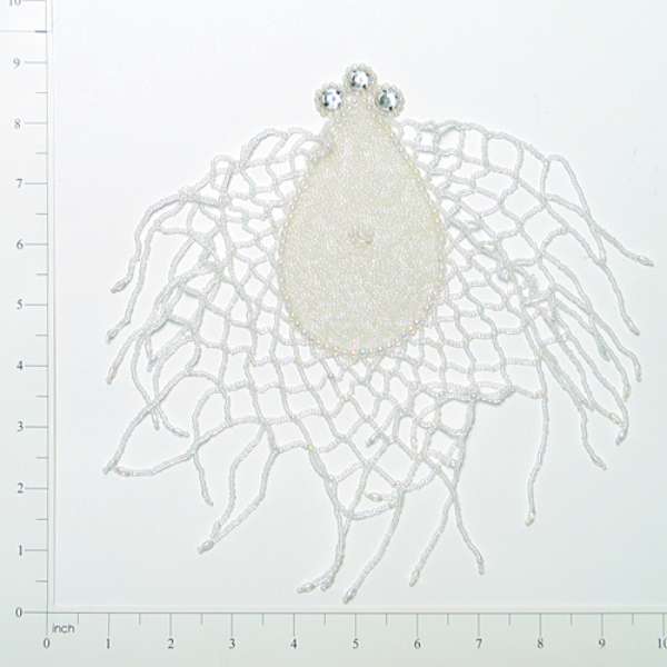 Spiderweb Beaded Applique