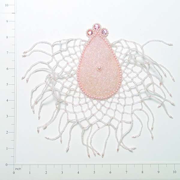 Spiderweb Beaded Applique