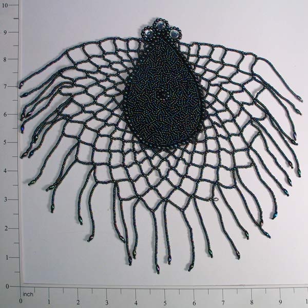 Spiderweb Beaded Applique