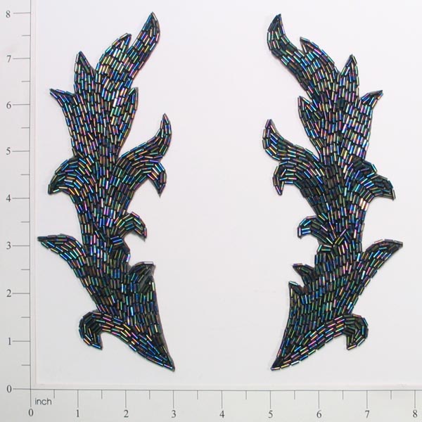 Lily Beaded Applique Pack of 2