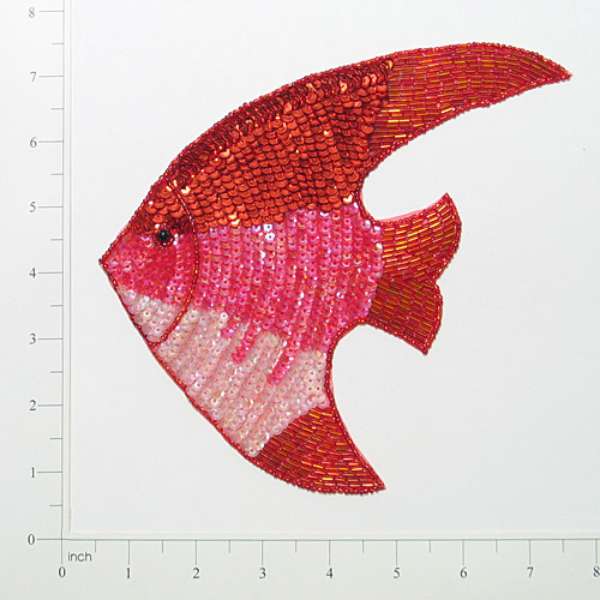 7 1/4" x 7" Tropical Fish Sequin Applique/Patch