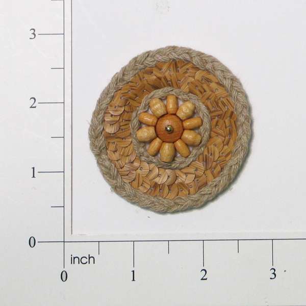 Tree Rings Natural Applique  - Natural Multi