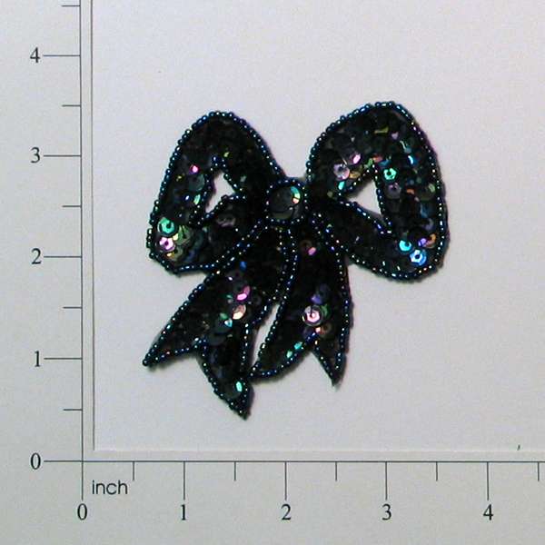 Classic Bow Sequin Applique/Patch