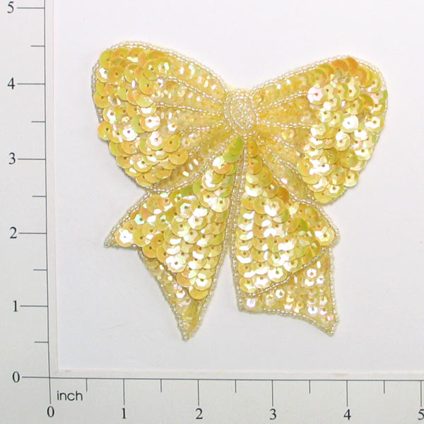 Bow Sequin Applique/Patch