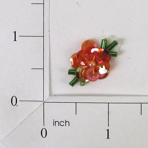 Tiny Flower Sequin Applique/Patch Pack of 10