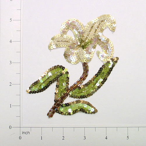 Daylily Sequin Applique/Patch