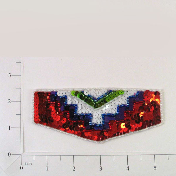 Chinook Pocket Flap Sequin Applique/Patch  - Multi Colors