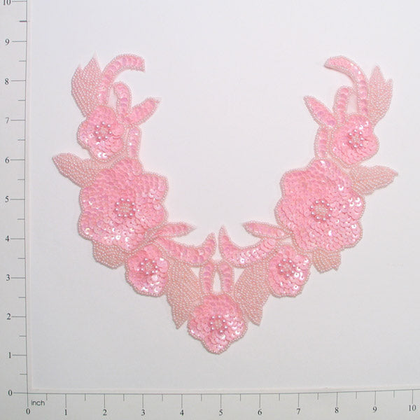 Classic Collar Sequin Applique/Patch