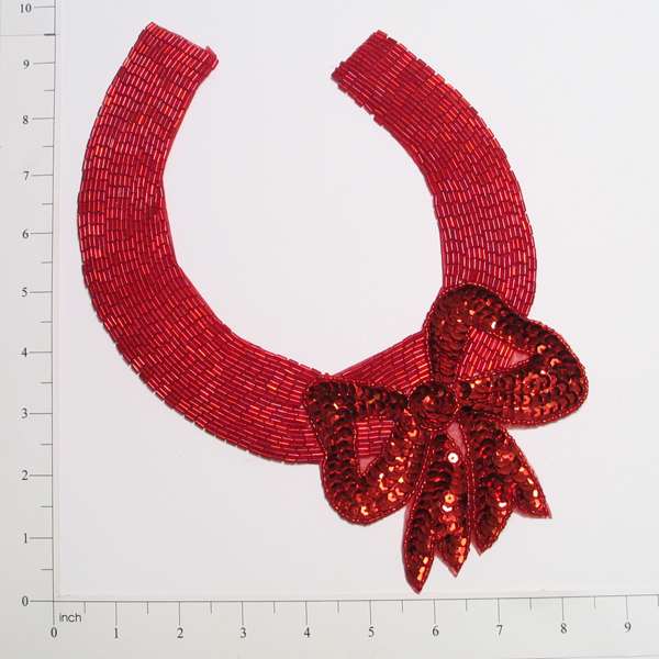 Mary Jane Collar Sequin Applique/Patch