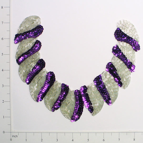 Spiral Collar Sequin Applique/Patch