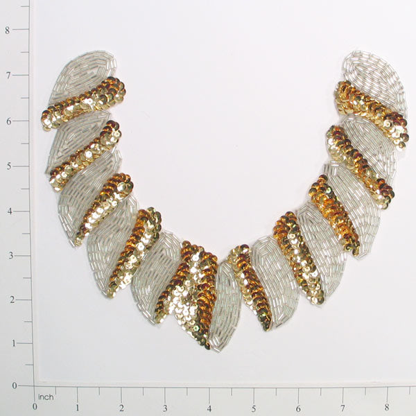 Spiral Collar Sequin Applique/Patch