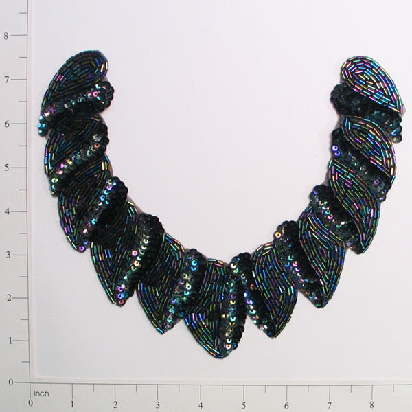 Spiral Collar Sequin Applique/Patch