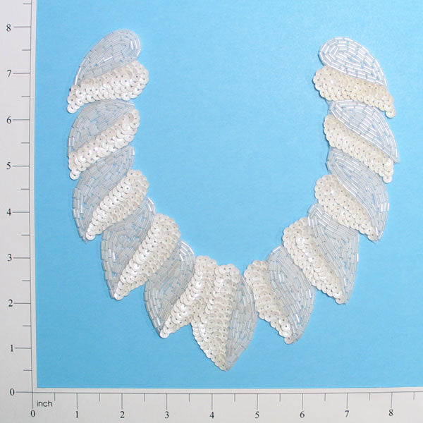 Spiral Collar Sequin Applique/Patch