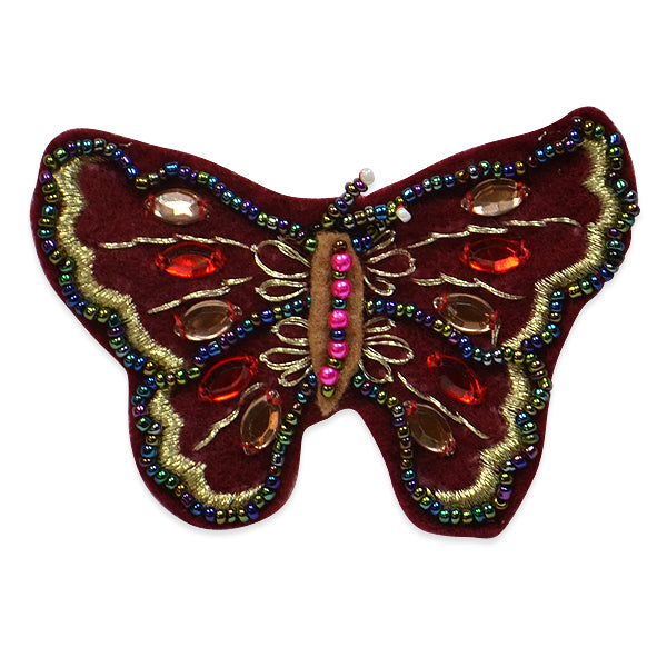 Felt Embellished Butterfly Applique/Patch