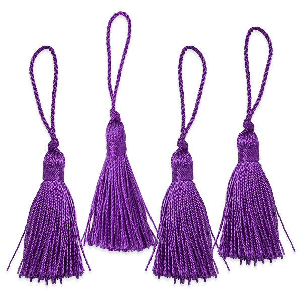 2" Fiber Mini Key Tassel Pack of 4