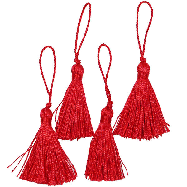 2" Fiber Mini Key Tassel Pack of 4