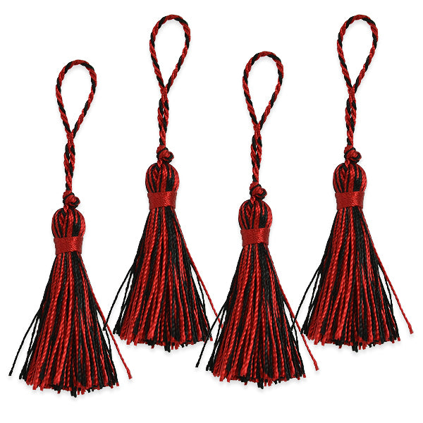 2" Fiber Mini Key Tassel Pack of 4