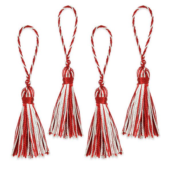 2" Fiber Mini Key Tassel Pack of 4