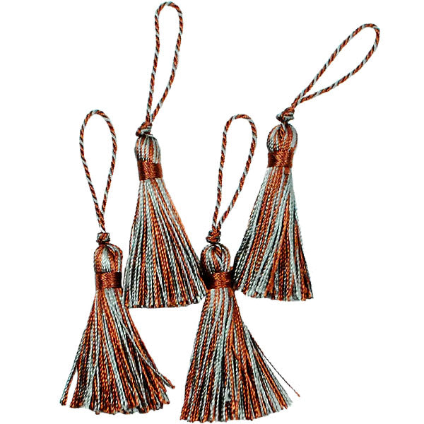 2" Fiber Mini Key Tassel Pack of 4 Tassels