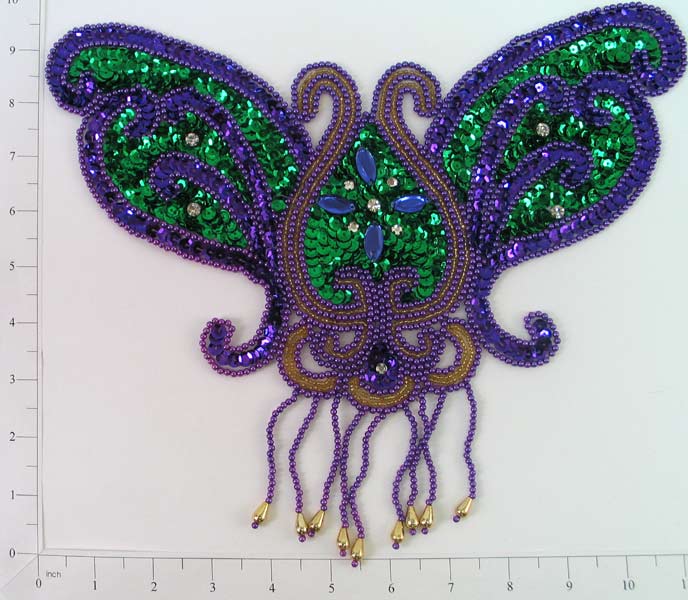 Designer Butterfly Sequin Applique/Patch