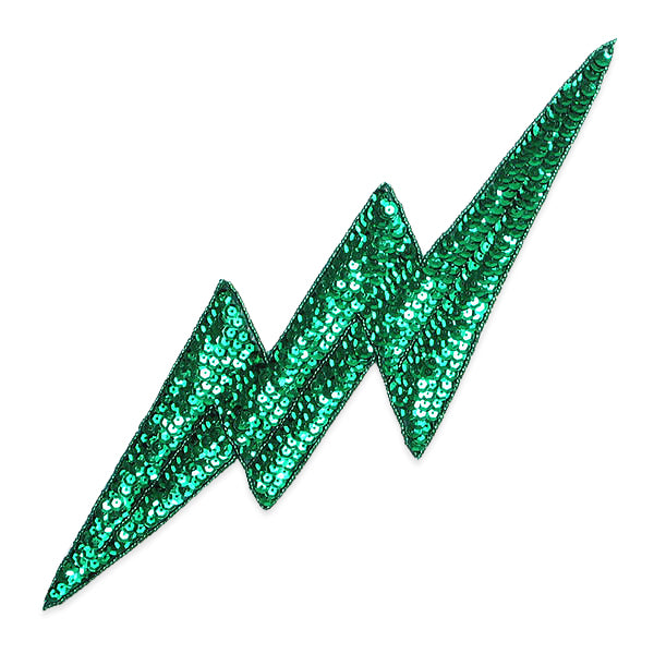 Mardi Gras Lightning Bolt Applique/Patch