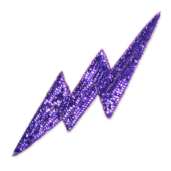 Mardi Gras Lightning Bolt Applique/Patch