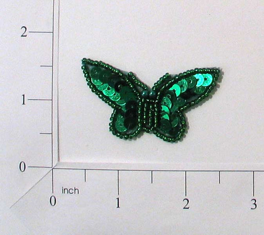 2" x 1 1/8" Butterfly Sequin Applique/Patch