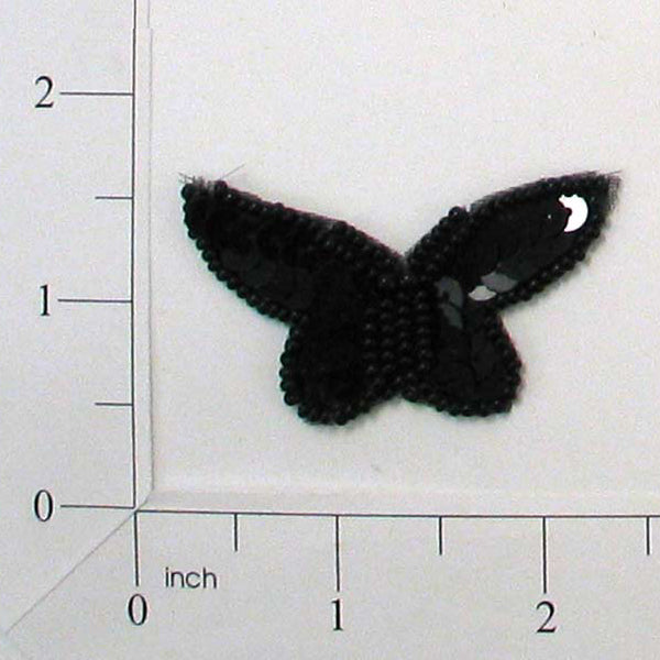 2" x 1 1/8" Butterfly Sequin Applique/Patch