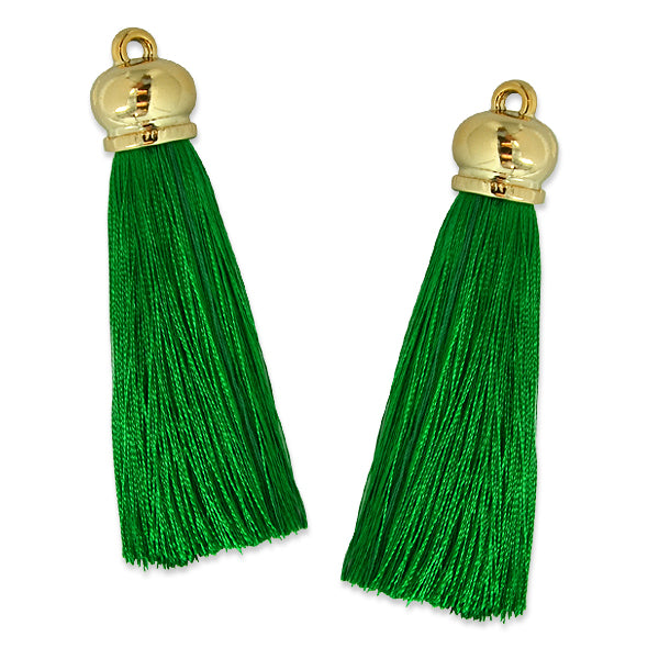 Hera 2 3/4" Tassel with Gold Cap 2PK