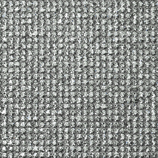 9.6"x 16.6" Rhinestone Iron -On Applique/Patch  - Crystal