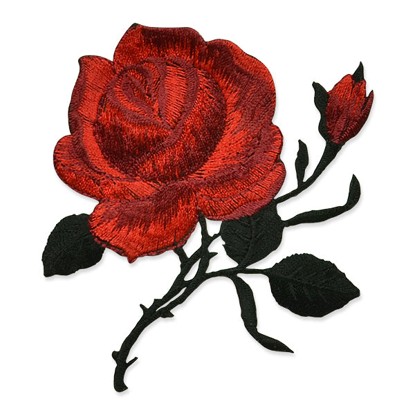 Artemis Iron On Embroidered Rose Applique/Patch Patch