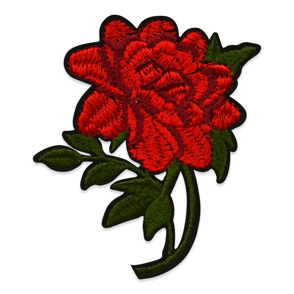 Redford Iron On Embroidered Rose Applique Patch