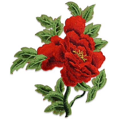 Kay Iron On Embroidered Large Flower Applique/Patch Patch