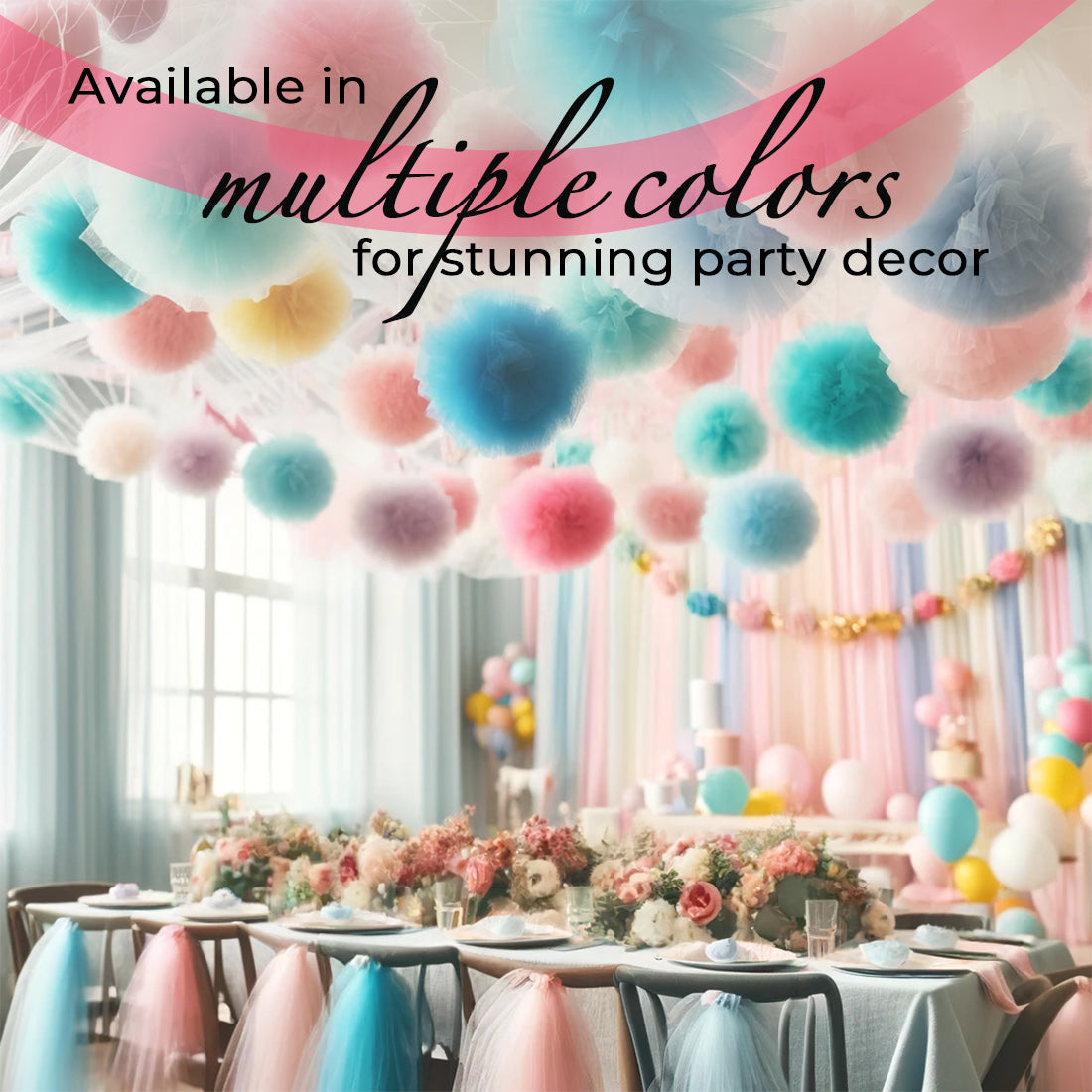 Decorative Matte Tulle Spool of 6 inch X 100 yards 6" Tulle