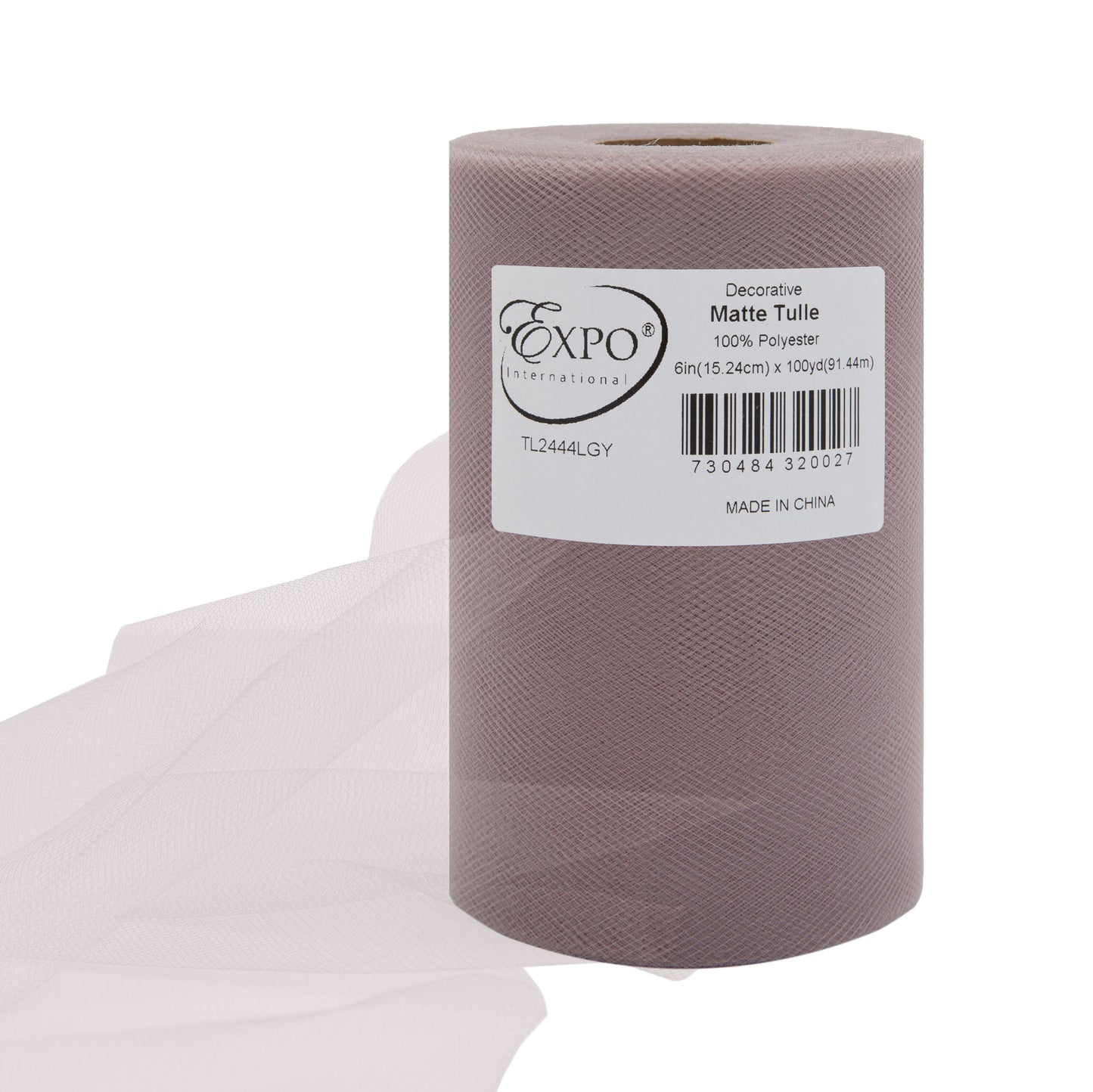 Decorative Matte Tulle, Roll/Spool of 6” X 100 Yards, Pack of 1