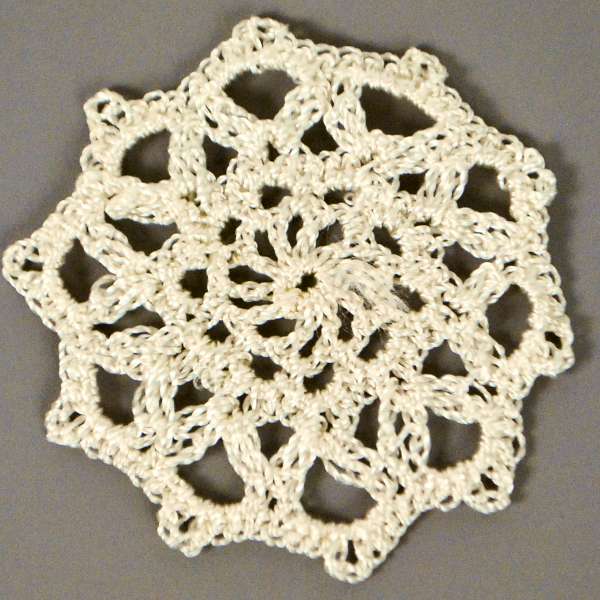 Olivia Crochet Doily 6 Pack 2 1/4"                                     - Ivory