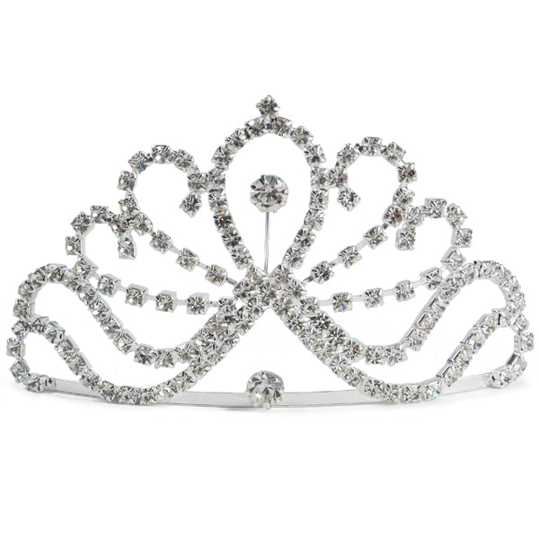 4 5/8" x 2 1/2" Rhinestone Mini Tiara