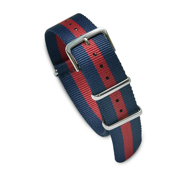 20mm Military MoD Nylon Watch Strap - Red Navy