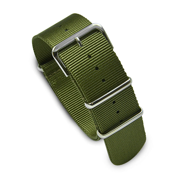 24mm Military MoD Nylon Watch Strap - Army Green