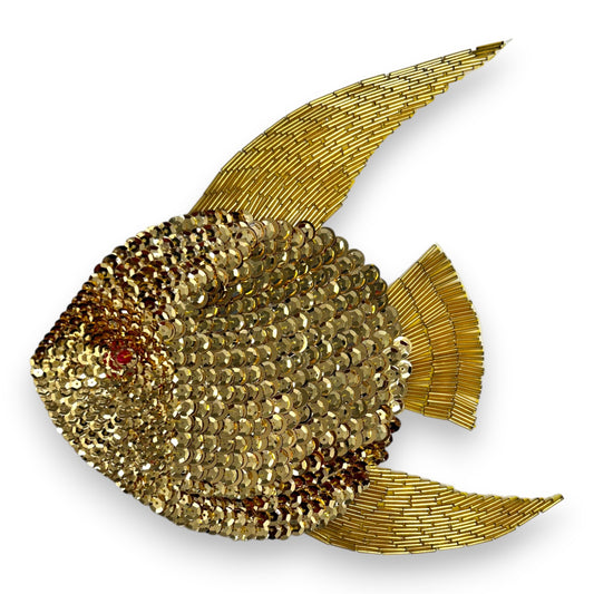 Tropical Fish Sequin Applique/Patch 8"X 8 3/4"